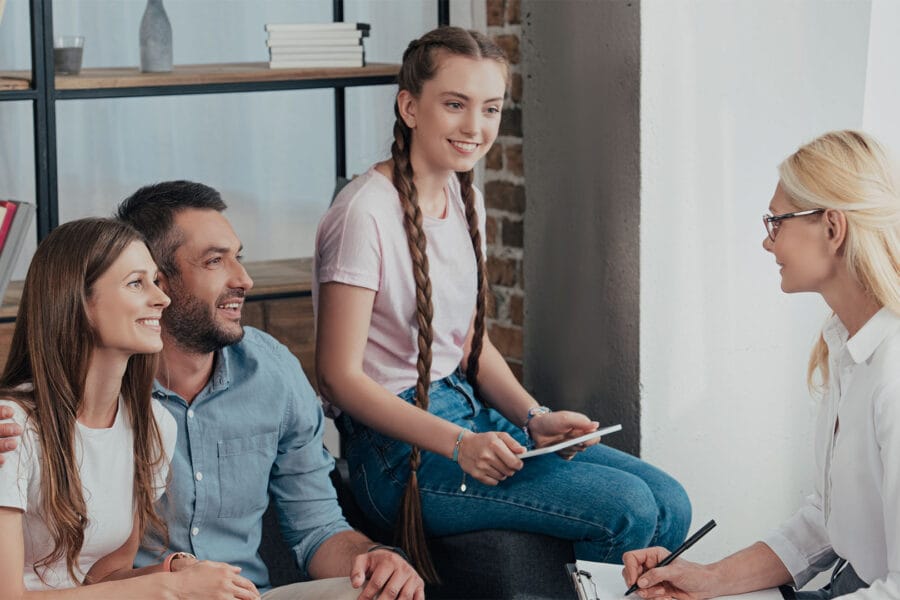 Family counseling session